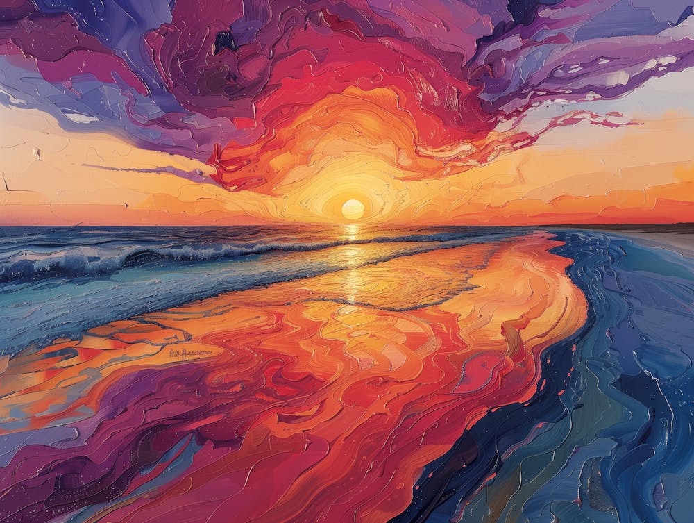 Sunset On The Beach 2