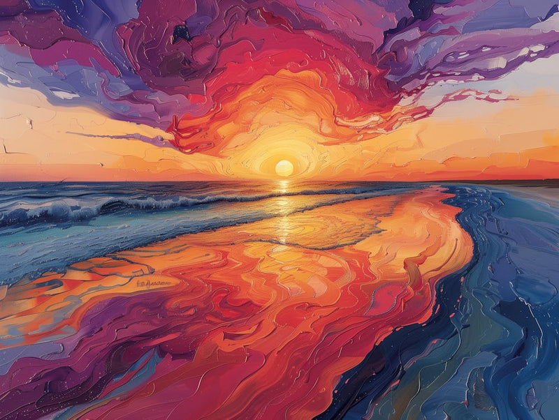 Sunset On The Beach 2