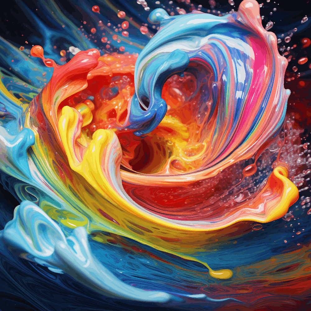 Colorful Splash of Paint