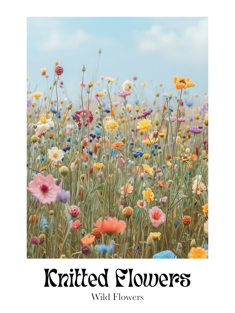 Knitted Flowers Wild Flowers 8