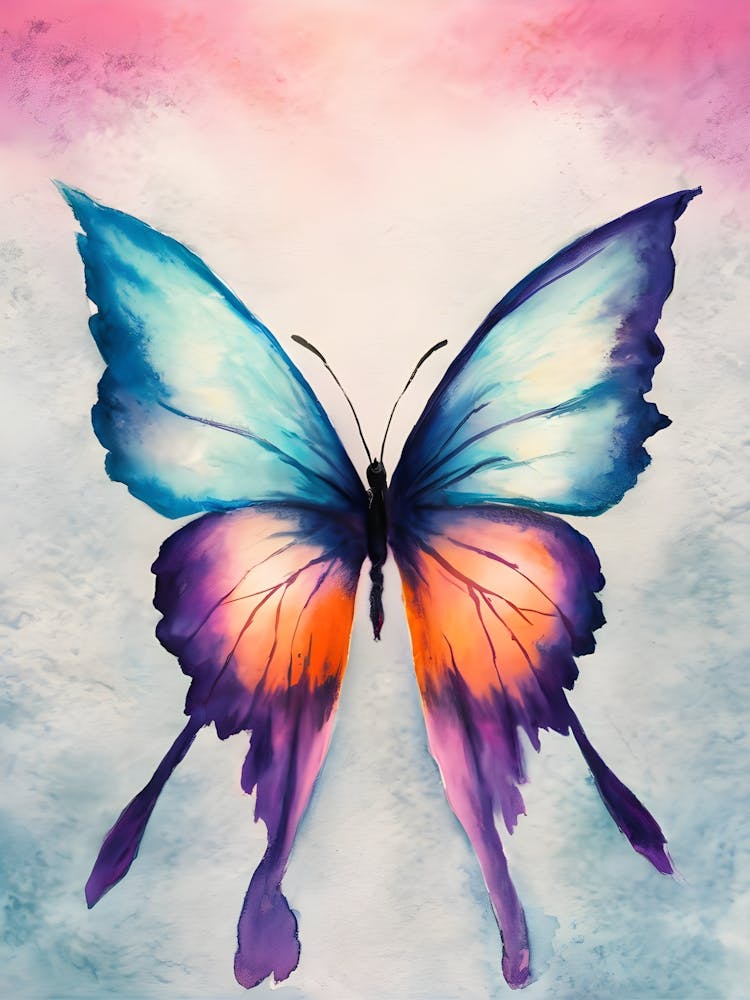 Aquarell-Schmetterling