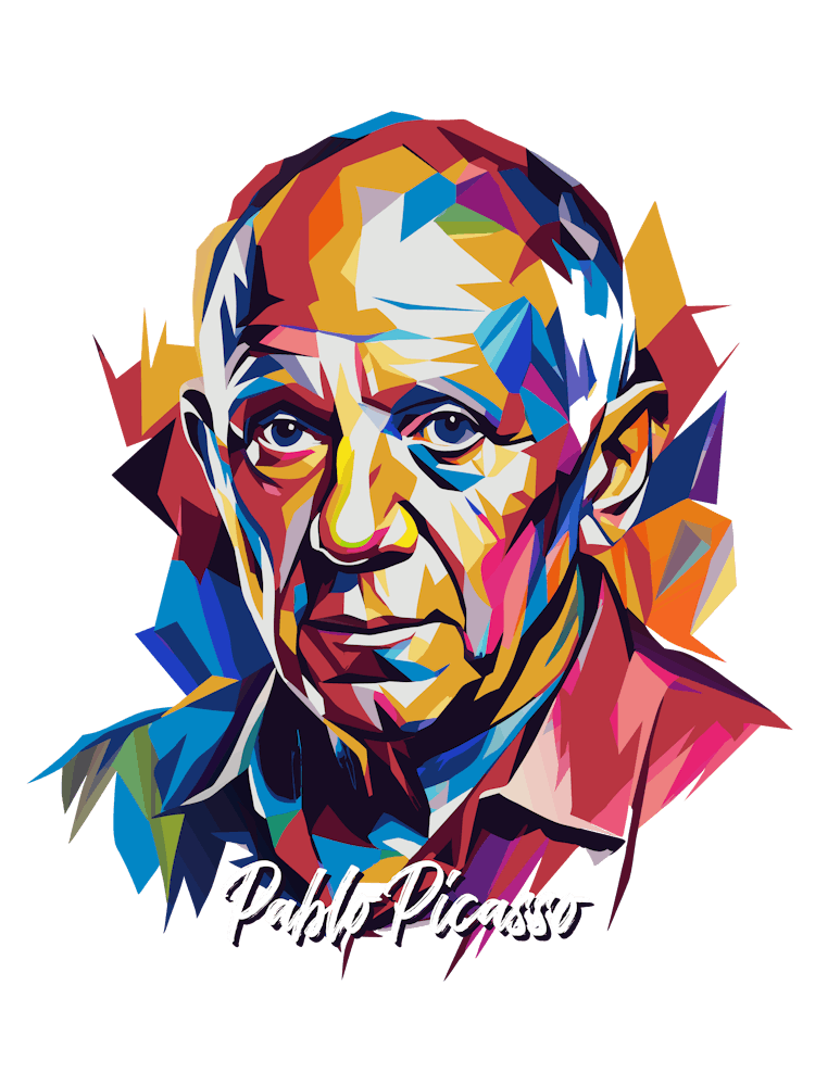 Pablo Picasso 02 Portrait WPAP Pop Art