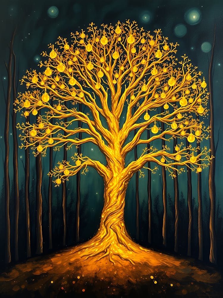 Golden Tree In The Forest