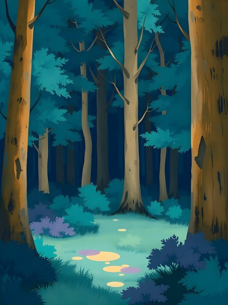 Forest At Night 4