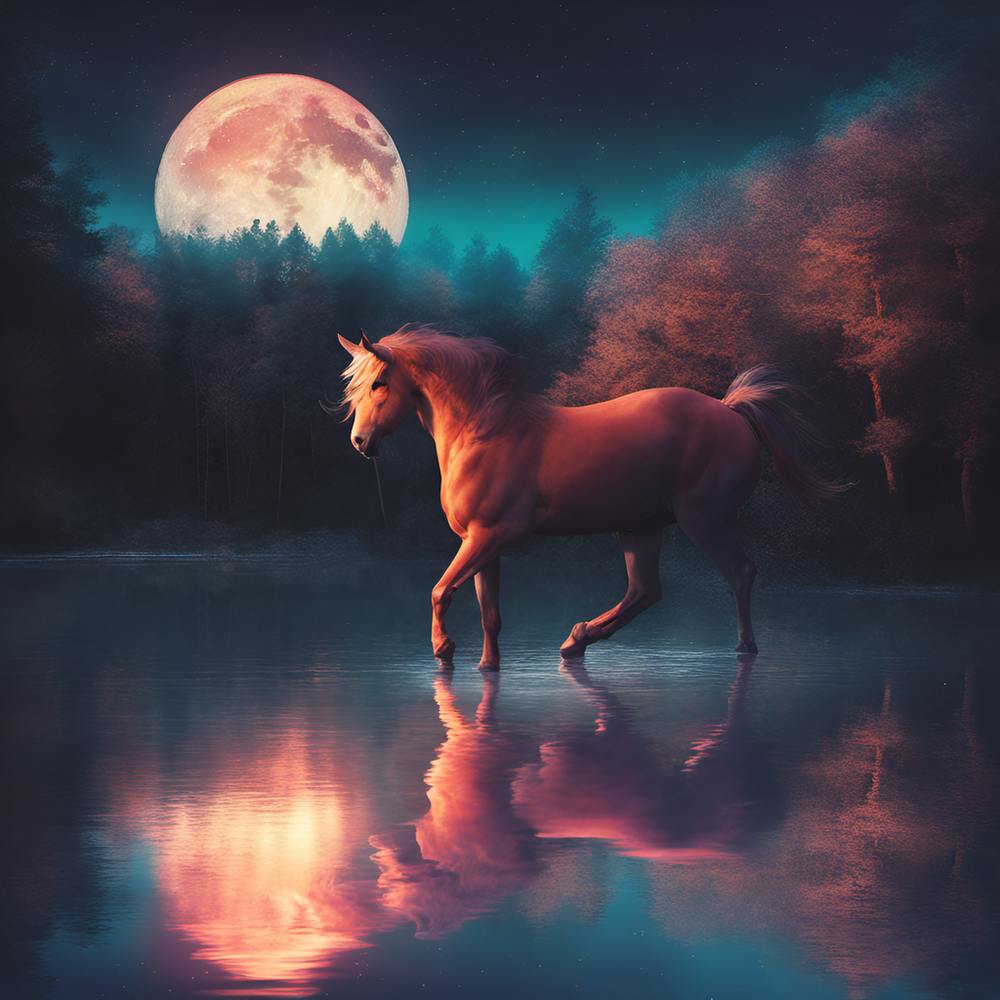 Unicorn In The Moonlight