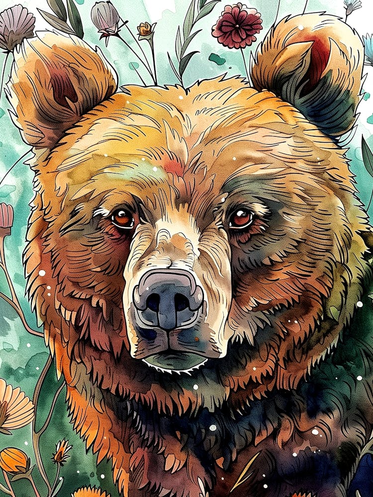 Grizzly Bear animal art