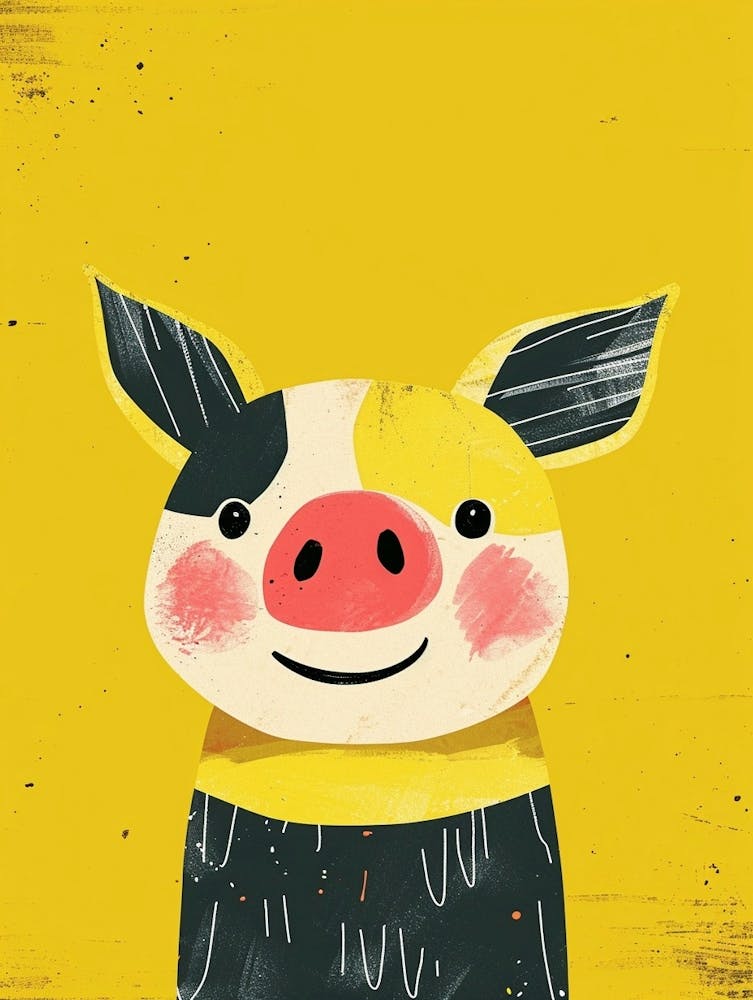 Gelbes Schwein 4