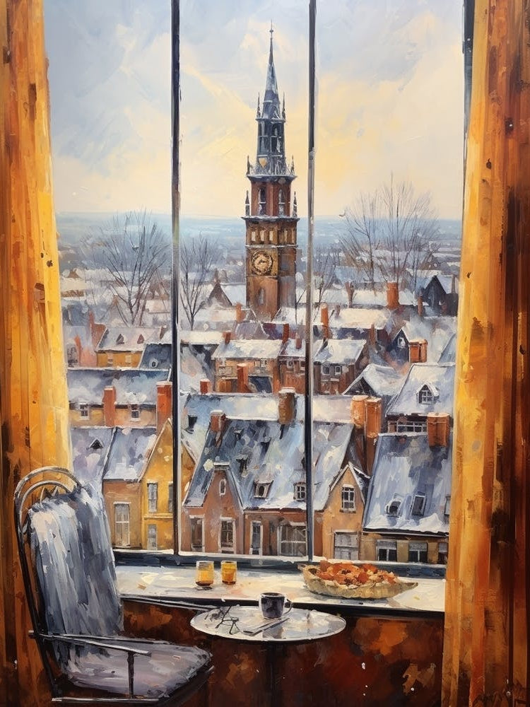 Winter Cityscape Bruges Belgium 3