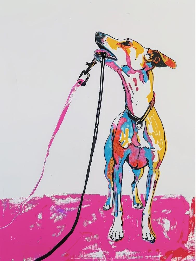 Dog With A Leash