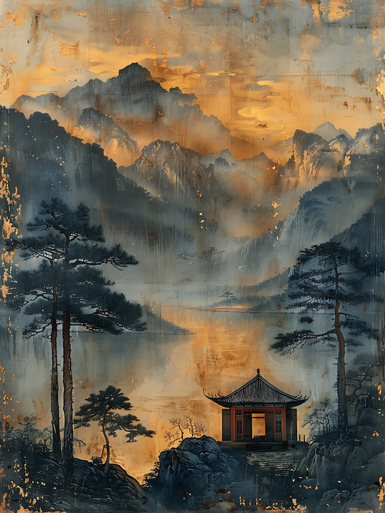 Antique Chinese Landscape Painting 12
