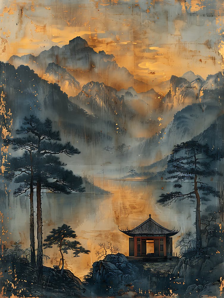 Antique Chinese Landscape Painting 12