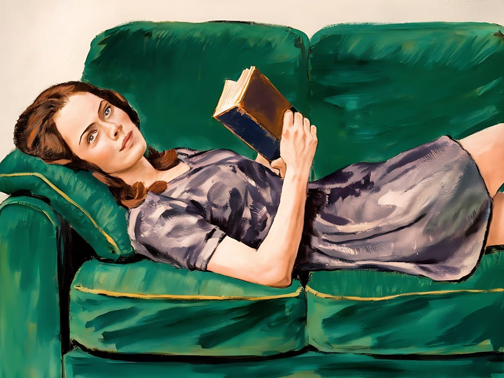 Woman Reading A Book 1