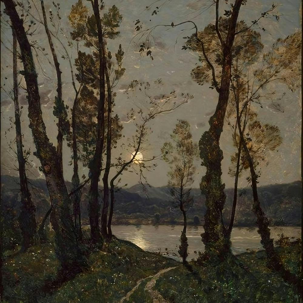 Mondlicht über dem See