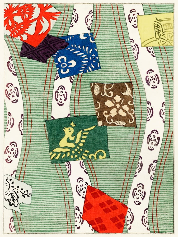 Illustration Of Japanese Motifs, Shin Bijutsukai