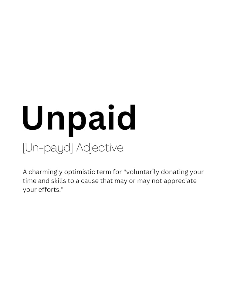Unpaid Definition Meaning