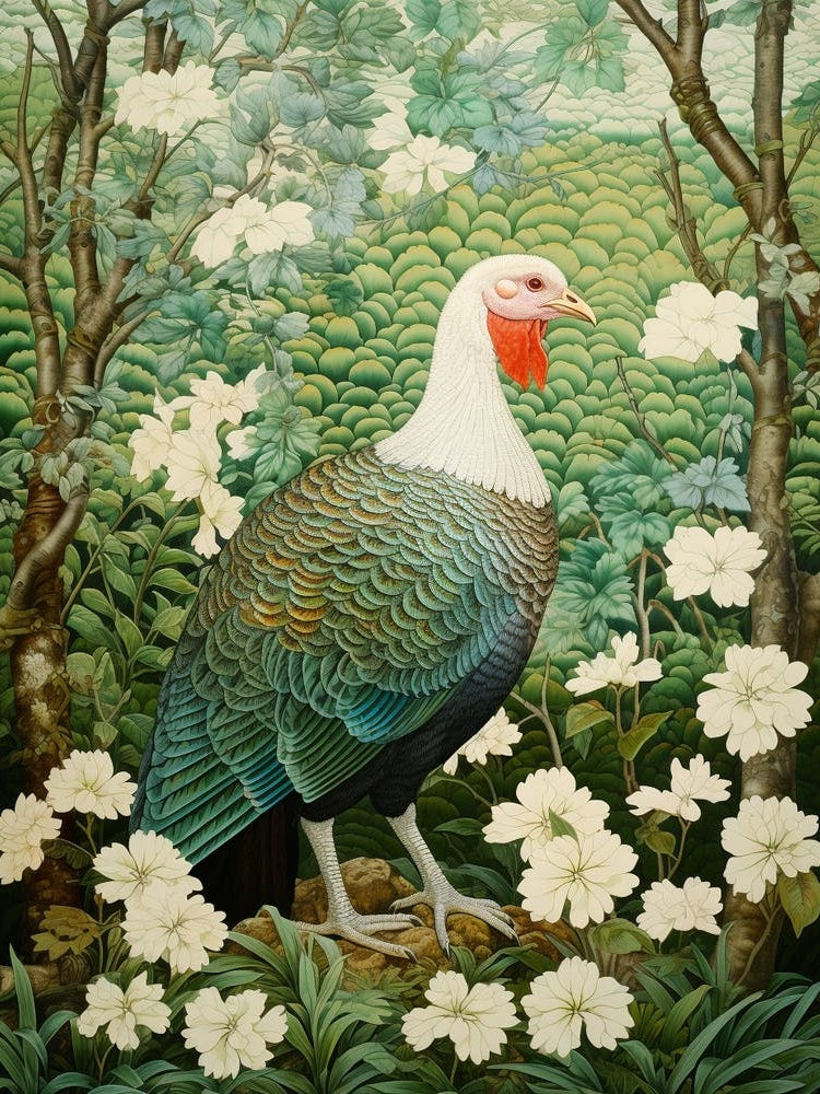 Ohara Koson Inspired Bird Painting Turkey 6