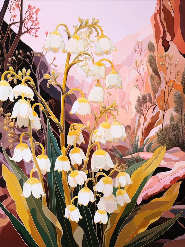 Lily Of The Valley 4 Flower Painting