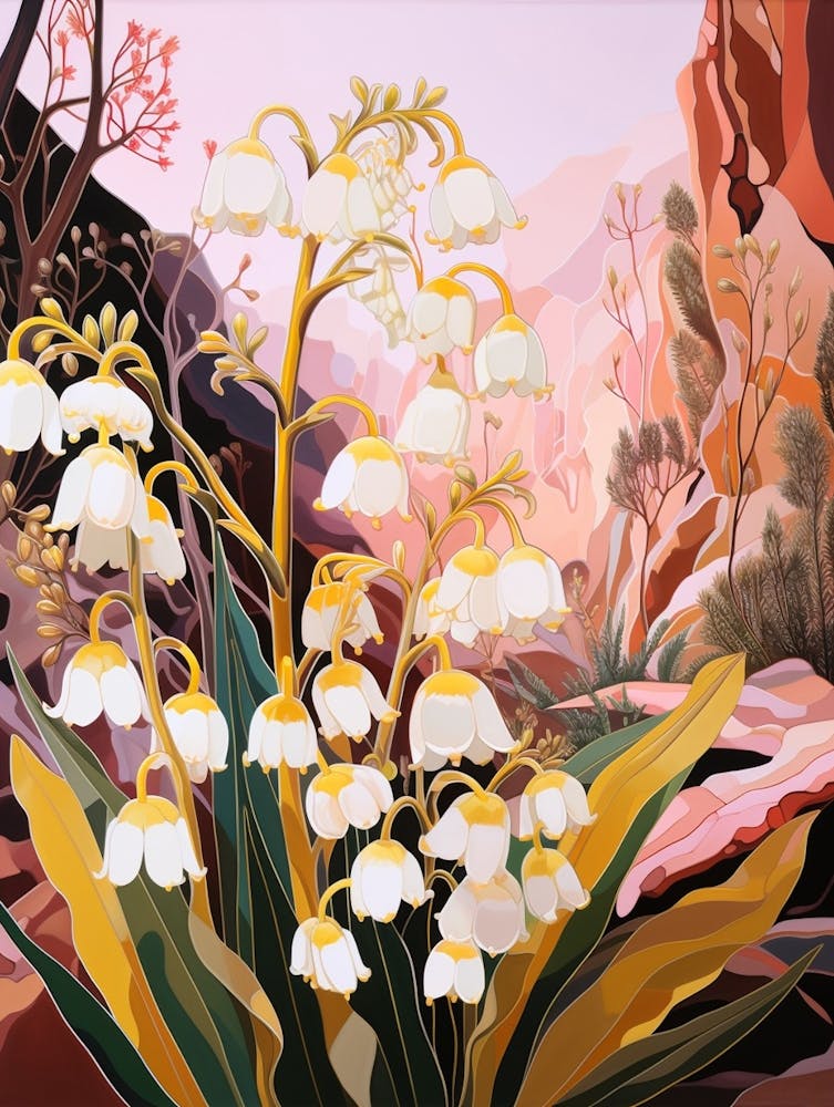 Lily Of The Valley 4 Flower Painting