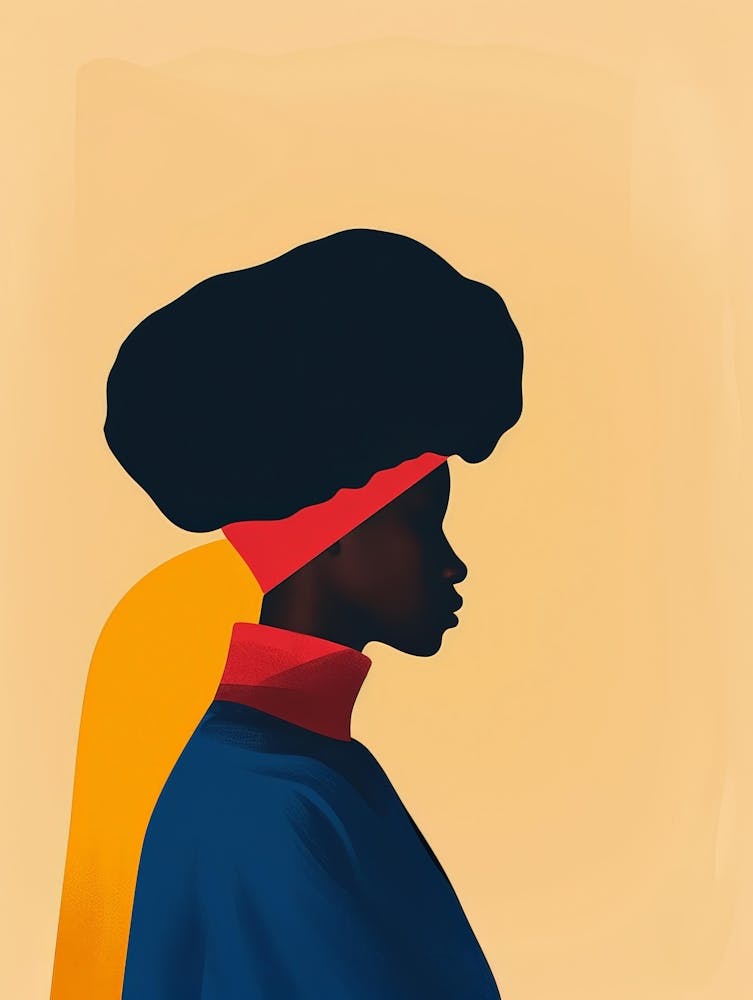 African Woman In A Hat 2