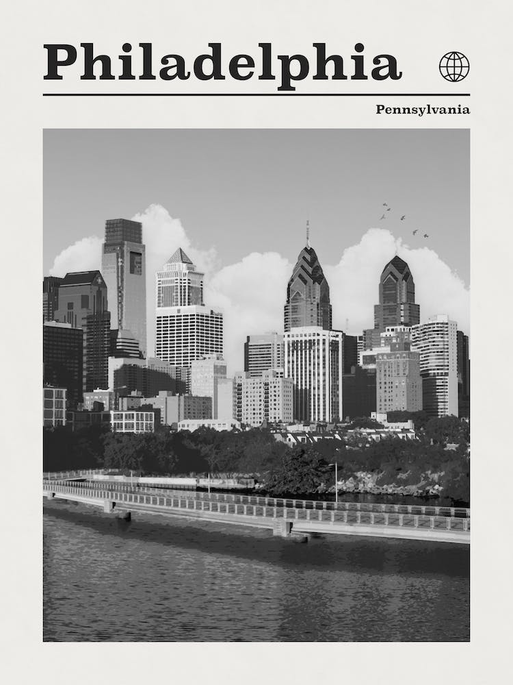 Philadelphia Pennsylvania Black And White