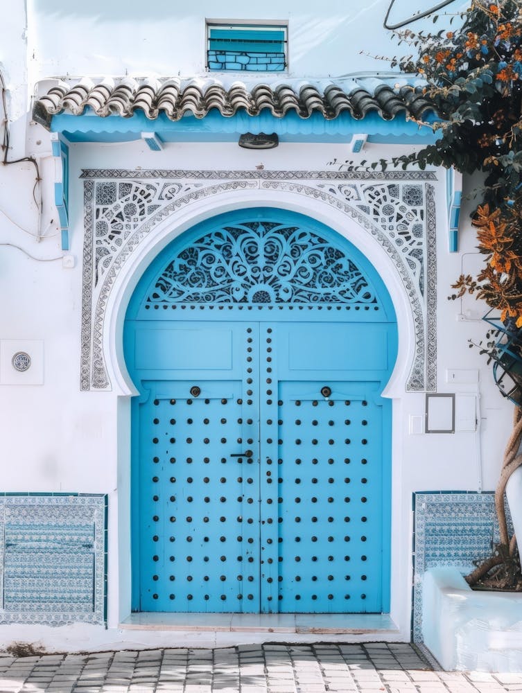 Blue Door In Morocco 8