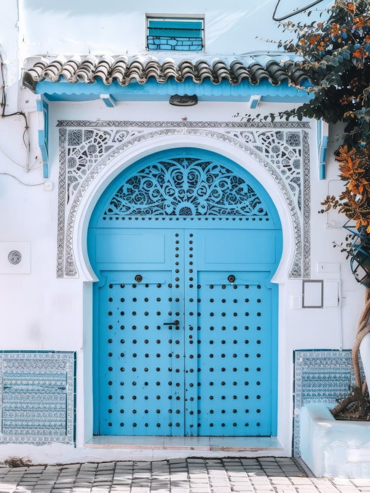 Blue Door In Morocco 8