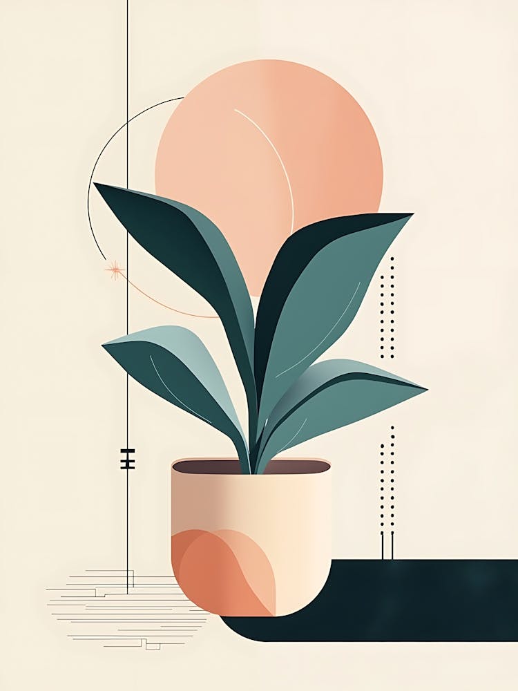 Ruhige Botanische Balance