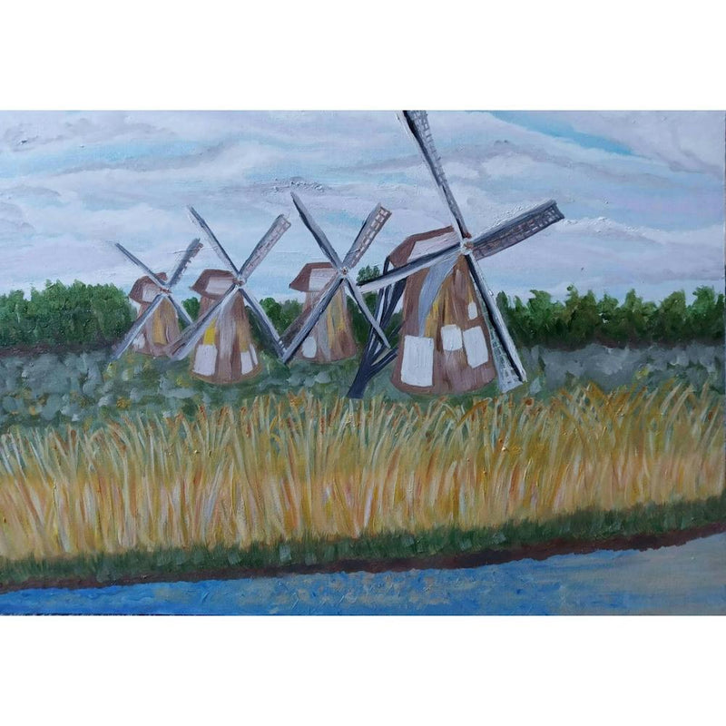 Windmills By The Water