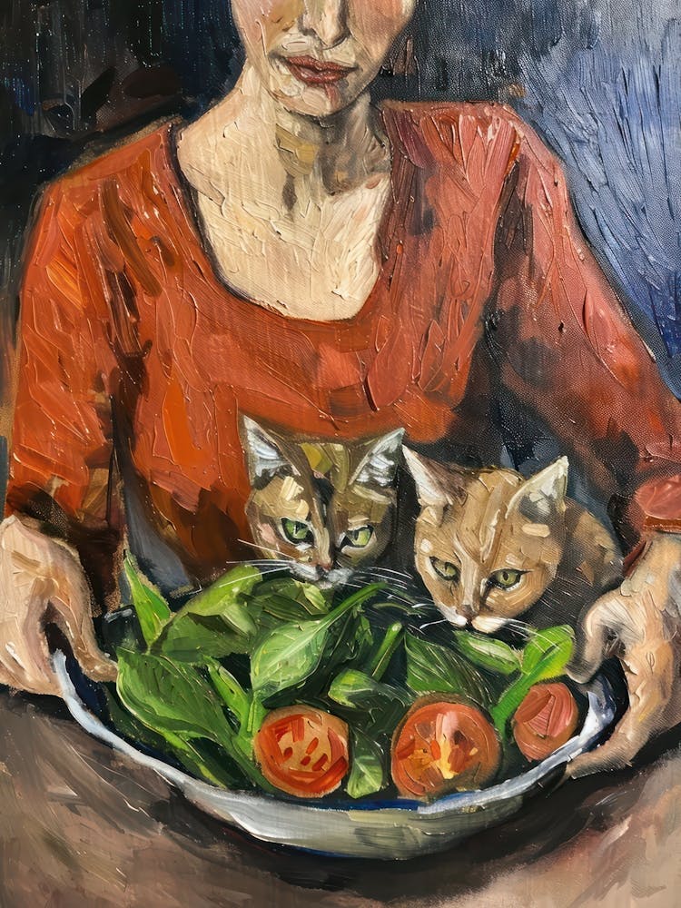 Cats And Salad