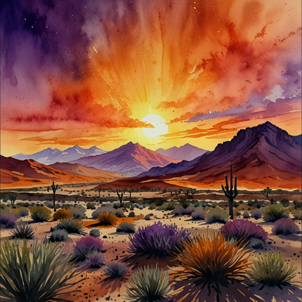 Sunset In The Desert 4