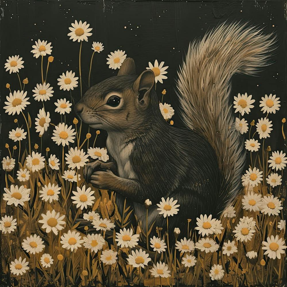 Squirrel Fairycore Painting 4