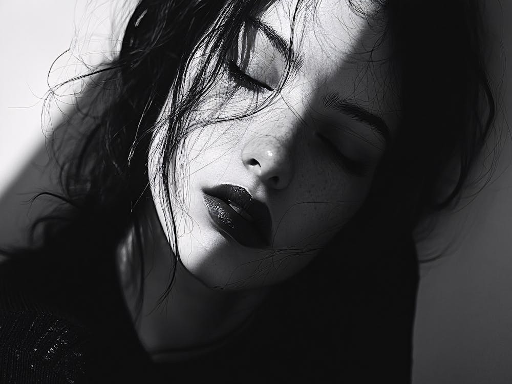 Black And White Portrait