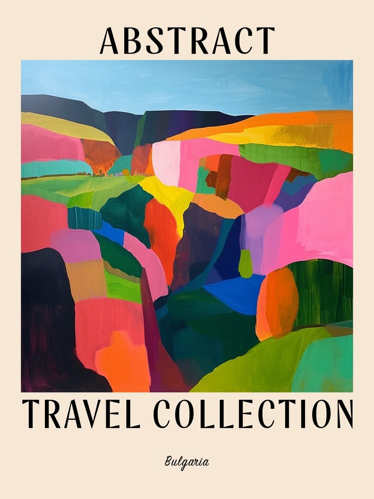 Abstract Travel Collection Poster Bulgaria 4