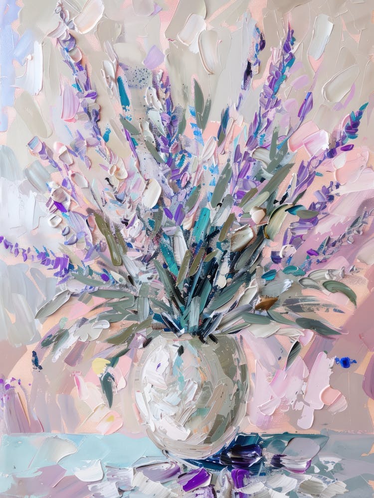 A World Of Flowers Lavender 1 Painting