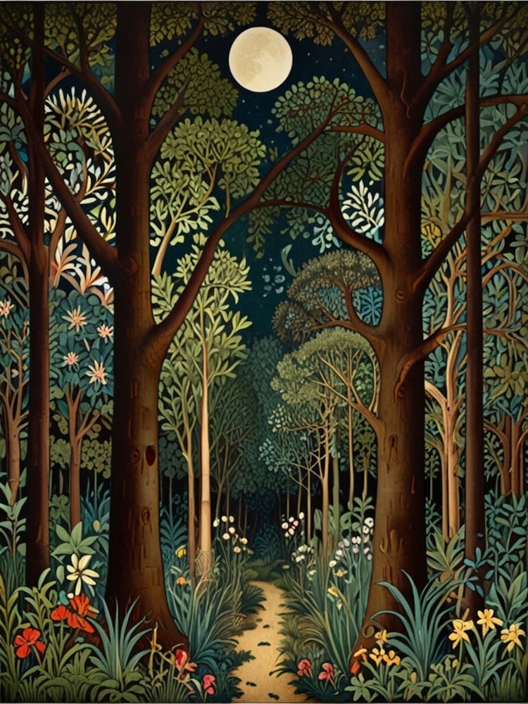 William Morris Forest At Night 35