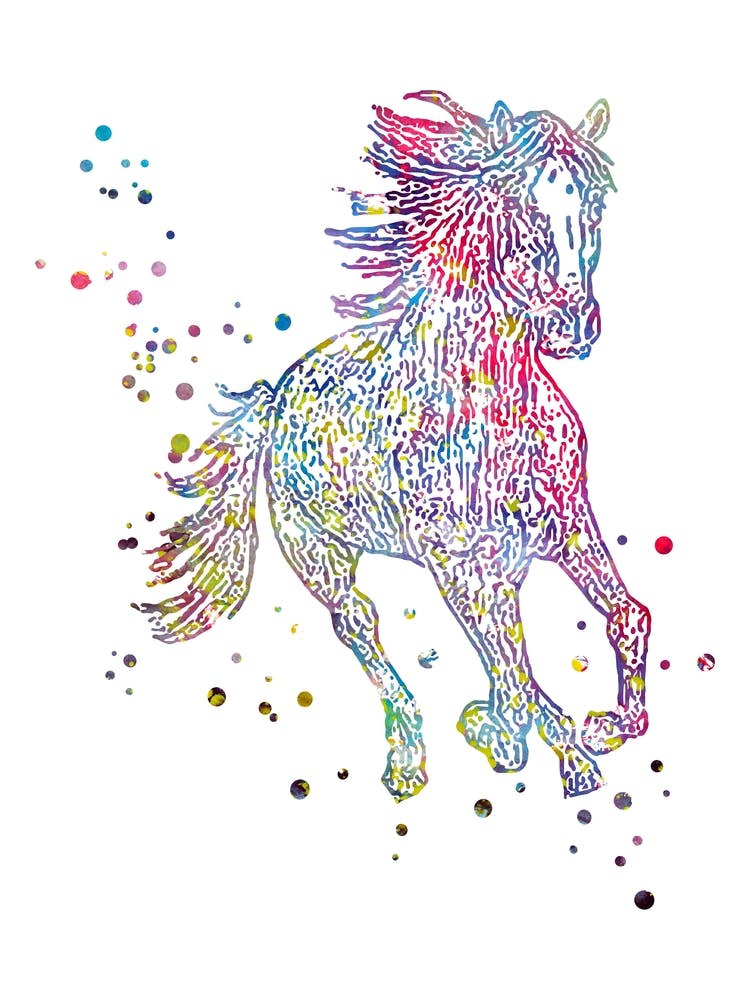 Horse running