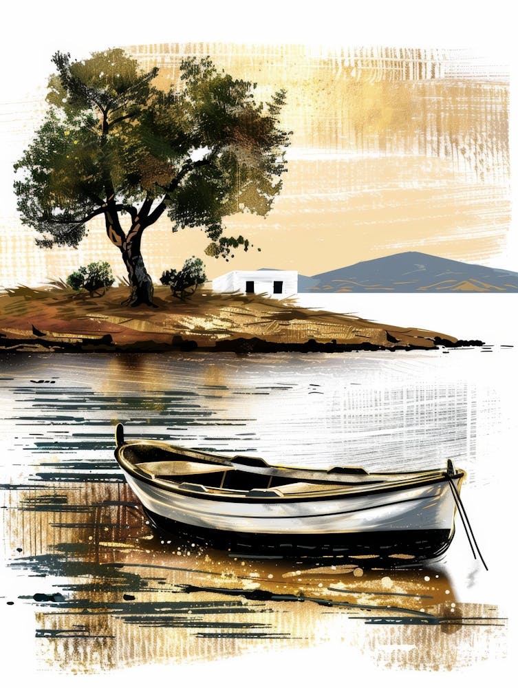 Boat On The Lake 1