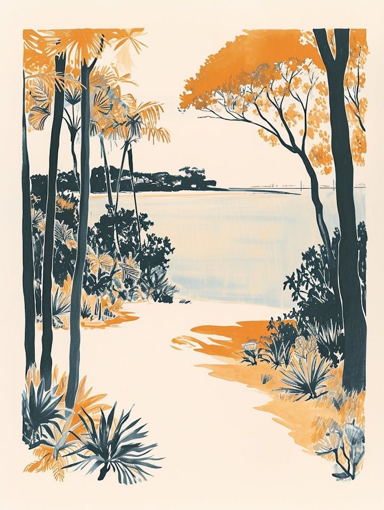 Audubon Park Retro Lithograph 4