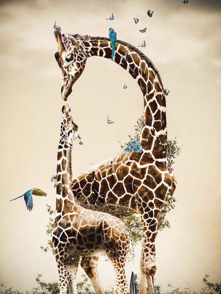 Giraffenfamilie