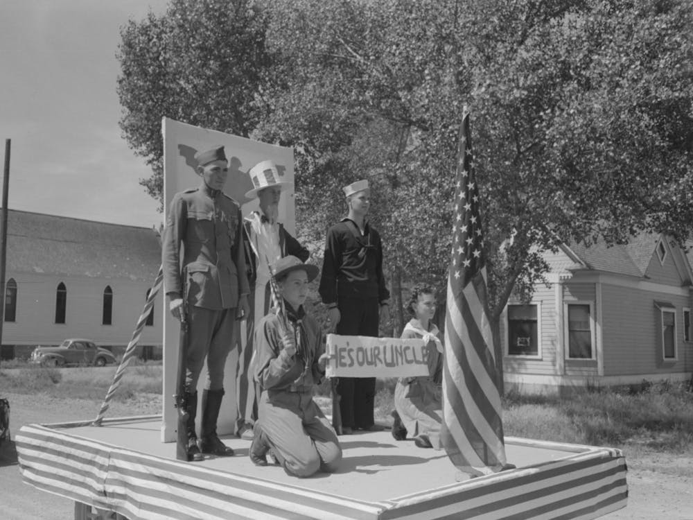 Float In The Fourth Of July Parade, Vale, Oregon By Russell Lee