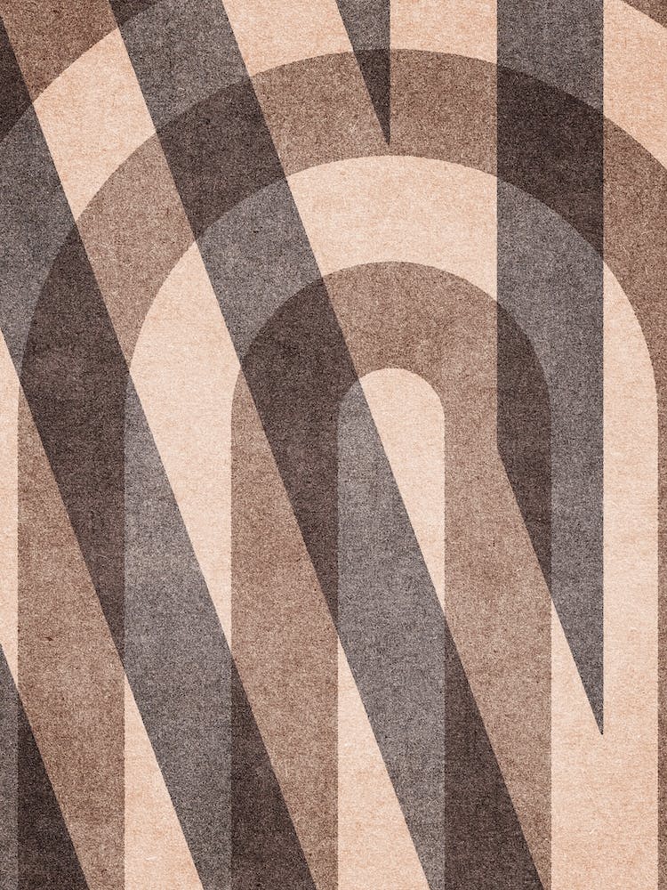 Abstract Alphabet Decorative N