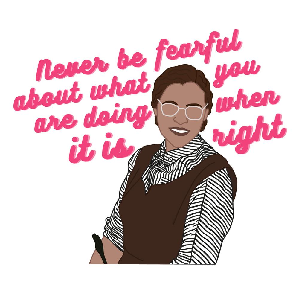  Rosa Parks - Black lives matter - Inspiring women collection 
