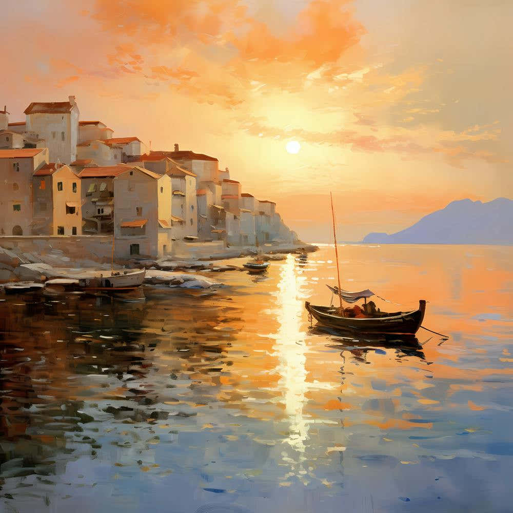 Mediterranean Mirage: Painter's Palette