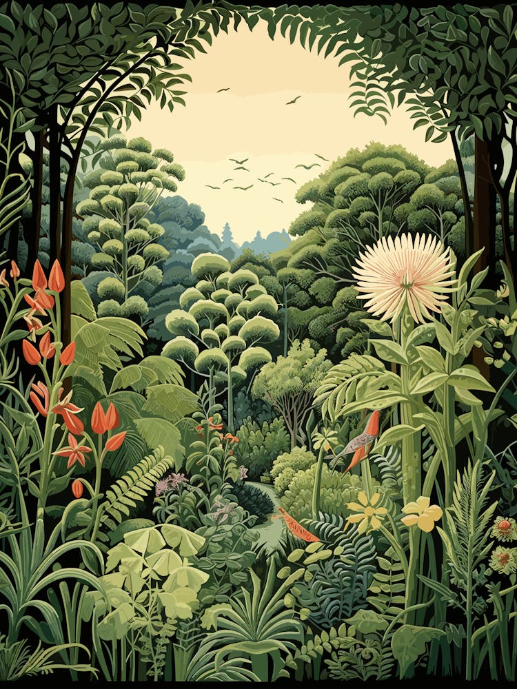 Royal Botanic Garden Melbourne Henri Rousseau Style