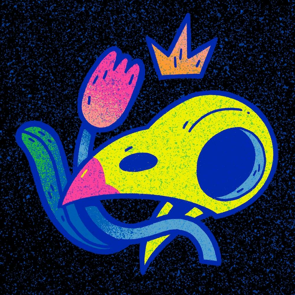 Chromadepth Crow Skull