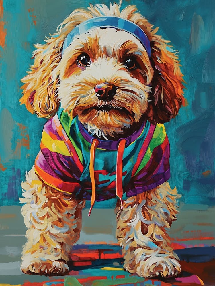 Cockapoo At The Gym