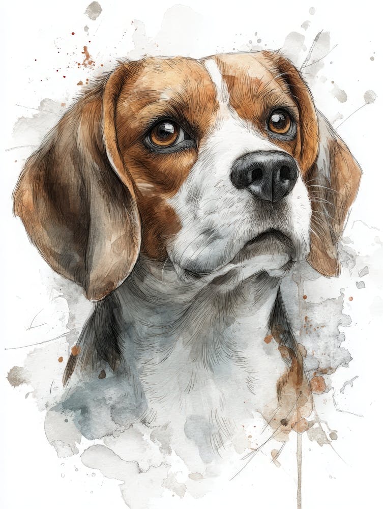 Aihrgdesign Isolated Watercolor Painting Of Dog Portraits Bea 8bd6eacb 4a49 481f B1a7 646a280a050c 0