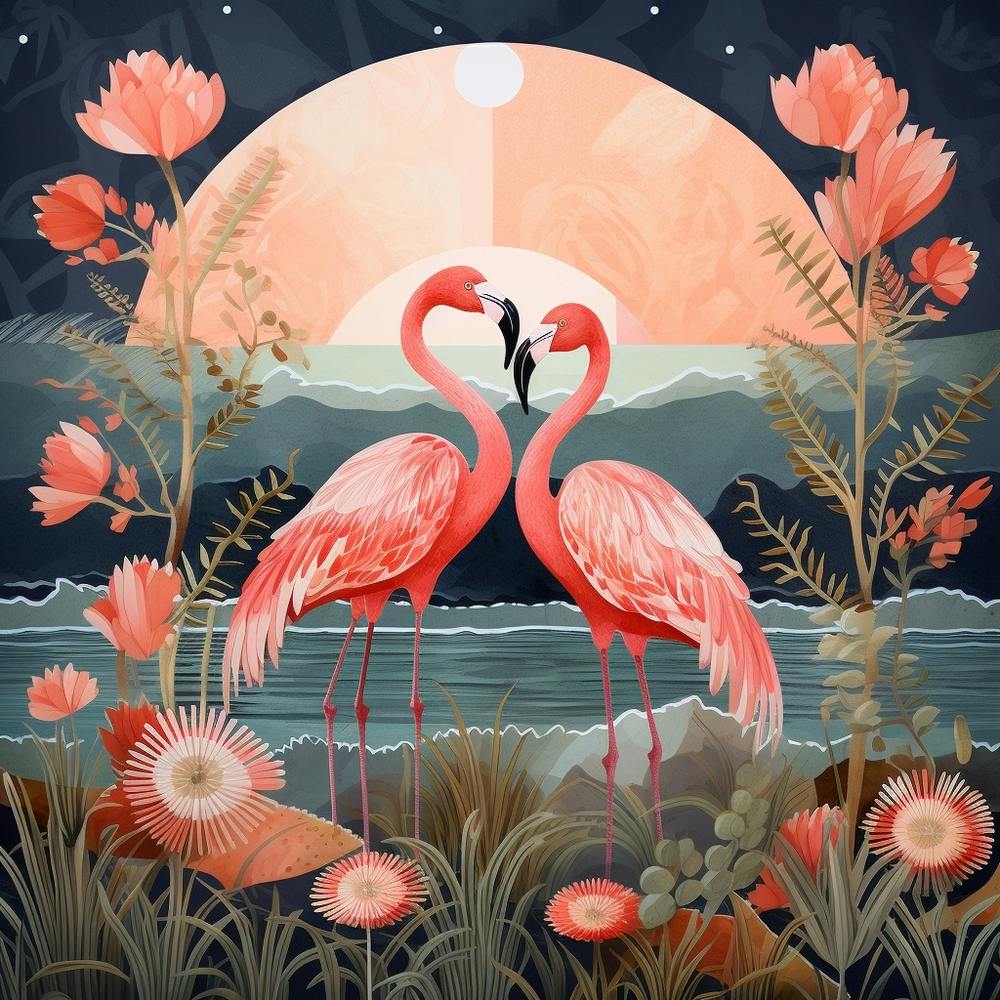 Bird In Nature Flamingo 3