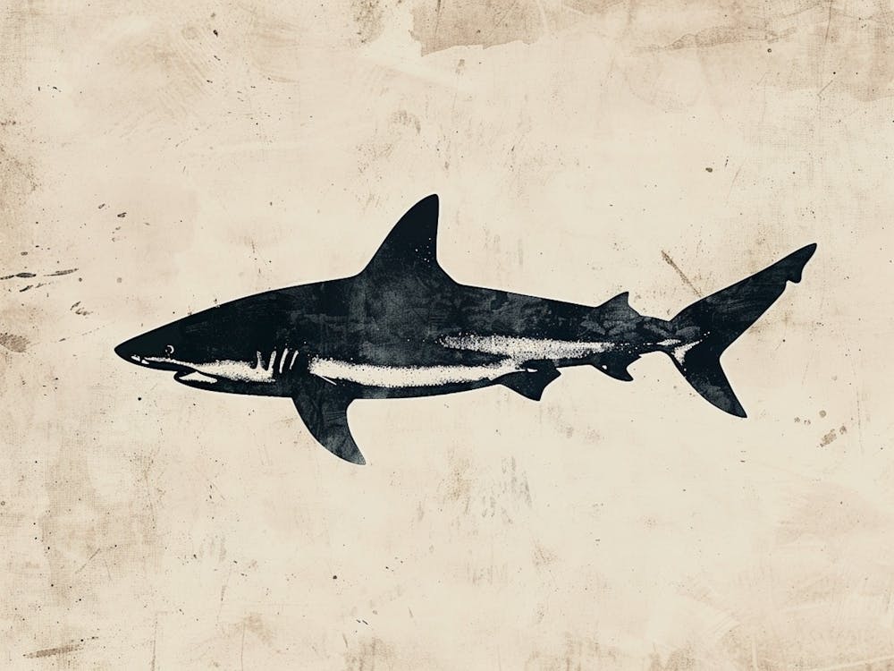 Grey Shark Silhouette 8