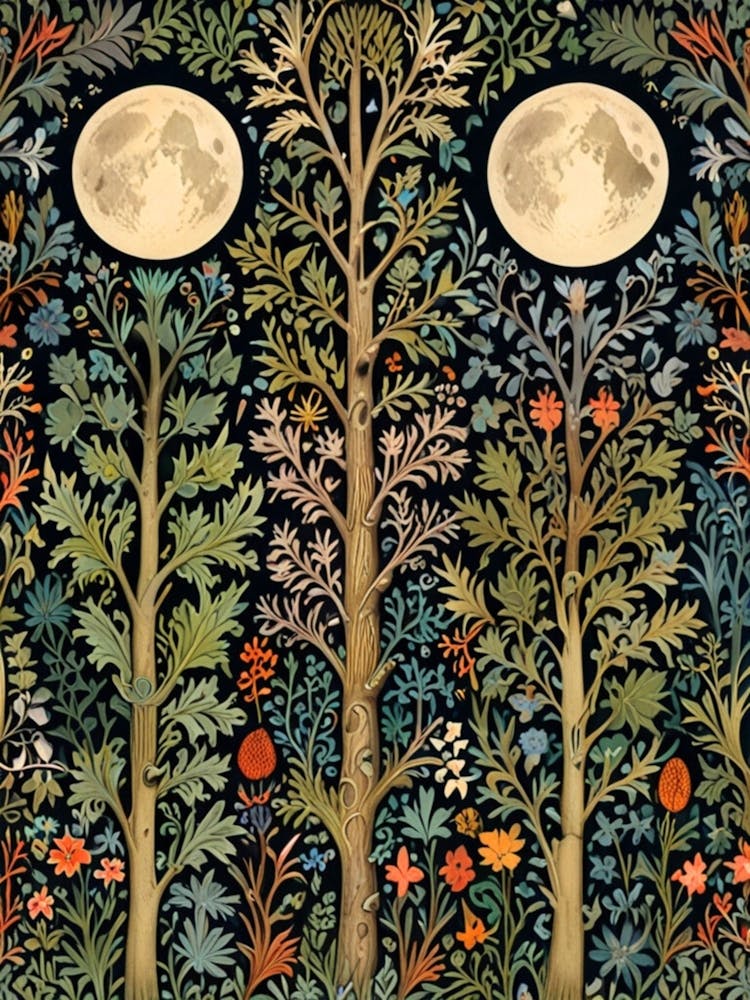 William Morris Moonlight In The Forest 228